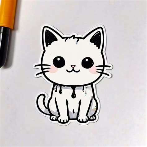 Premium Photo | Stickers cute cat cartoon 3d cats cartoon illustration ...