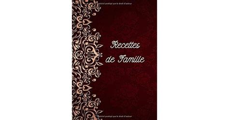 Recette De Famille Cahier De Cuisine A Remplir Recettes