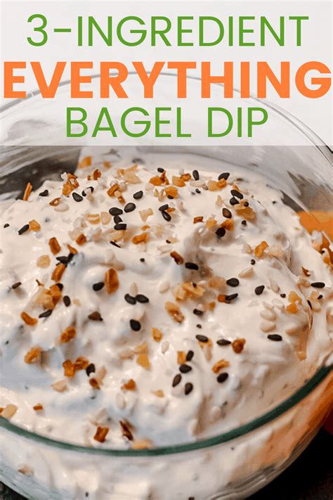 3 Ingredient Everything Bagel Dip Artofit