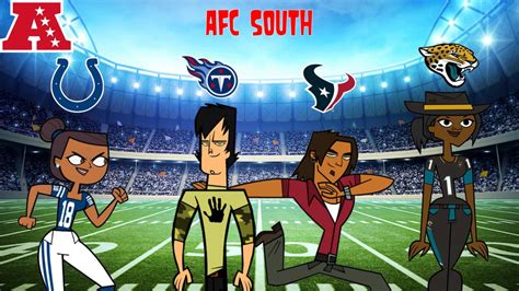 AFC South represented by TD characters by SuperheroCat2000 on DeviantArt