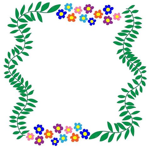 Flower Border Clip Art Vector Art, Icons, and Graphics for Free Download