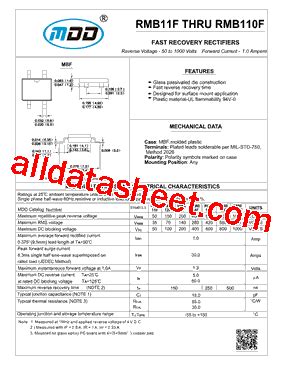 Rmb F Datasheet Pdf Microdiode Electronics Jiangsu Co Ltd