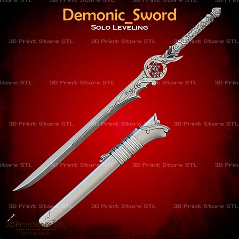 3d File Demonic Sword Cosplay Solo Leveling Stl File 3d Print Model 🗡️ ・3d Printing Model To