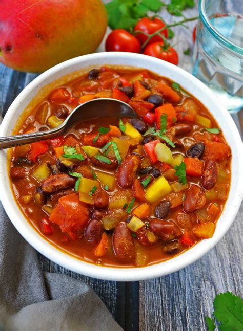 Easy Chili With Mango Savory Spin