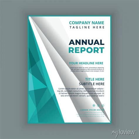 New Professional Corporate Business Annual Report Cover Page Posters