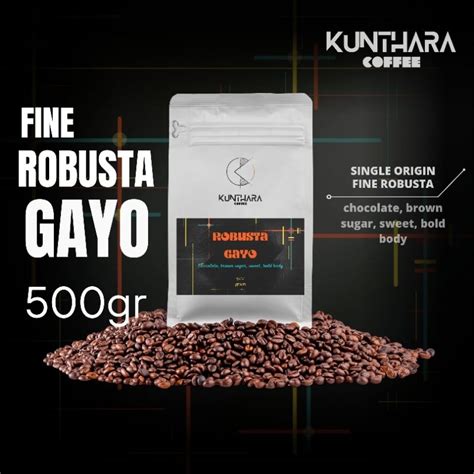 Jual Kopi Robusta Gayo 500gr Biji Bubuk Shopee Indonesia