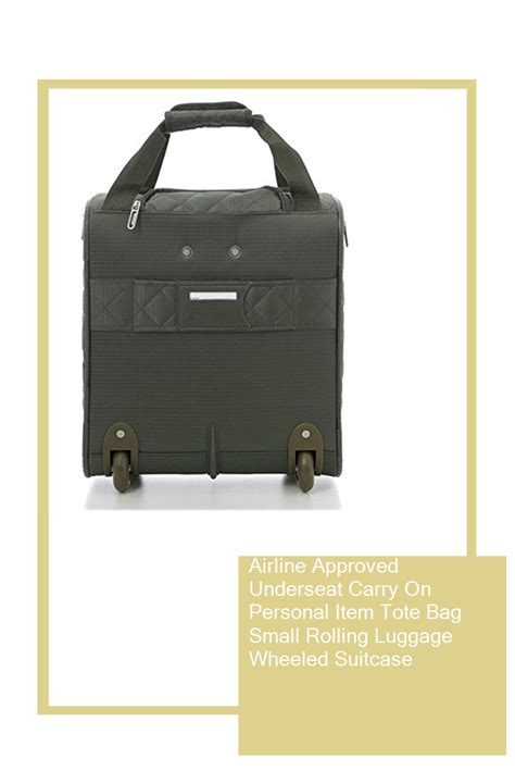 Airline Approved Underseat Carry On Personal Item Tote Bag Small