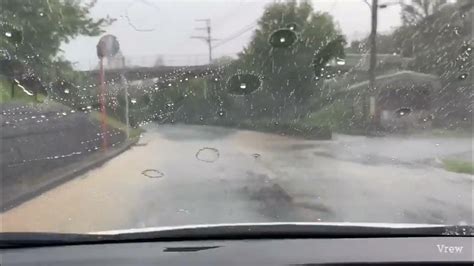 突然の雷雨 ゲリラ豪雨 ですが、この降り方はアカンやつやと感じたんで見回りに行って来ました Youtube