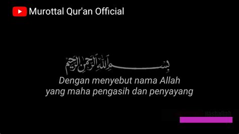 Muzammil Hasballah Surat Al Kafirun Juz 30 YouTube