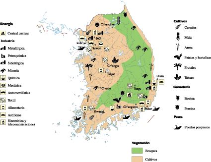 South Korea Economic map for your project