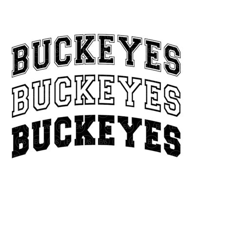 Buckeyes Svg, Buckeyes Arched Varsity Font, Go Buckeyes Svg, - Inspire ...