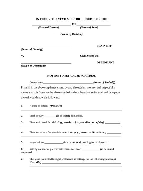 Motion Court Order Doc Template Pdffiller