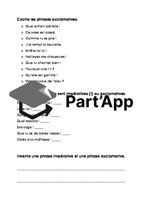 Part App Exercices Types De Phrases