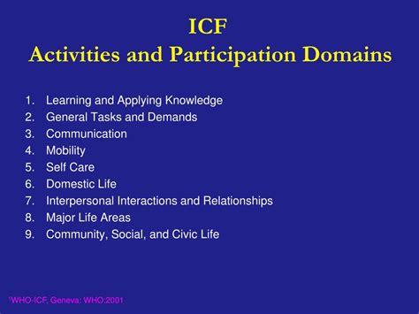 Ppt Social Participation Outcomes Measures Powerpoint Presentation Free Download Id 1964038