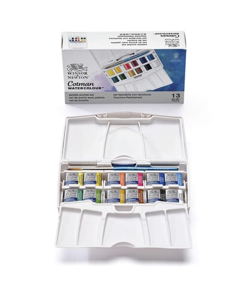 Winsor Newton Cotman Watercolor Pocket Plus Half Pan Set City