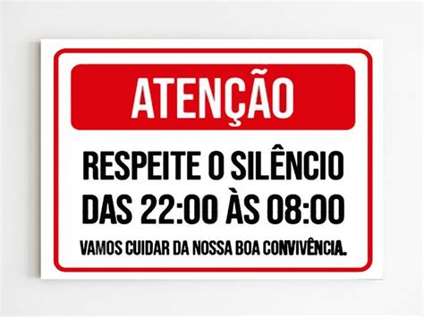 Kit Placas De Sinaliza O Respeite O Sil Ncio Das As Mago Das