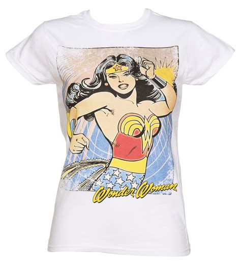 Vintage Style Wonder Woman T Shirt Amazonian Warrior Geek Clothes