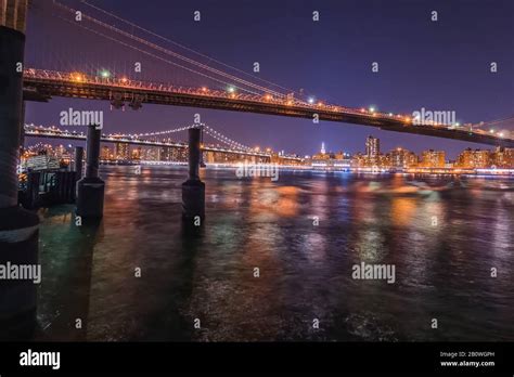 Night New York. City lights at night in New York Stock Photo - Alamy