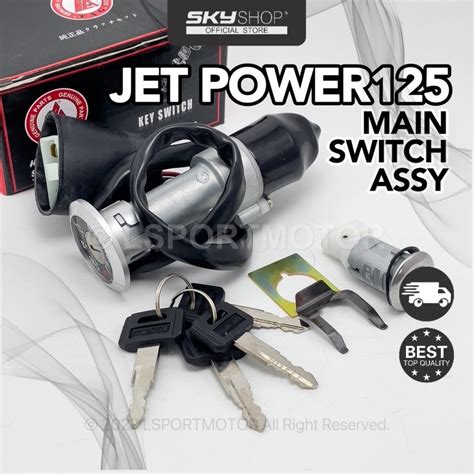 SYM JET125 JET POWER125 MAIN SWITCH ASSY TAG IGNITION SWITCH KEY