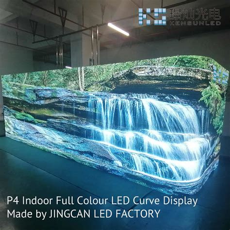 P4 Indoor Flexible Curved LED Wall Video Advertising HD Full Color