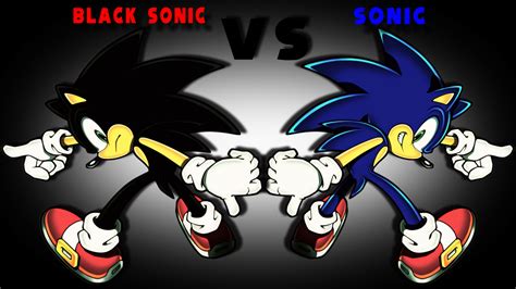 Sonic Vs Black Sonic By Sasukechidori212 On Deviantart