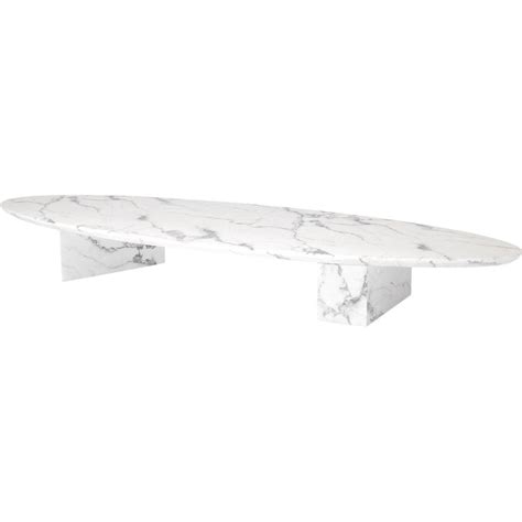 Eichholtz Aurore Coffee Table White Faux Marble Faux Marble Coffee