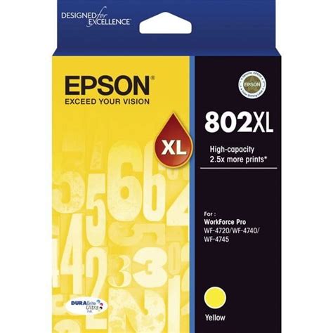 Epson 802XL Yellow Genuine Ink Cartridge Ink Warehouse