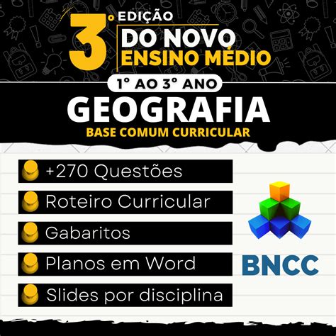 Eletivas De Geografia Novo Ensino M Dio Bncc Professores Mestres