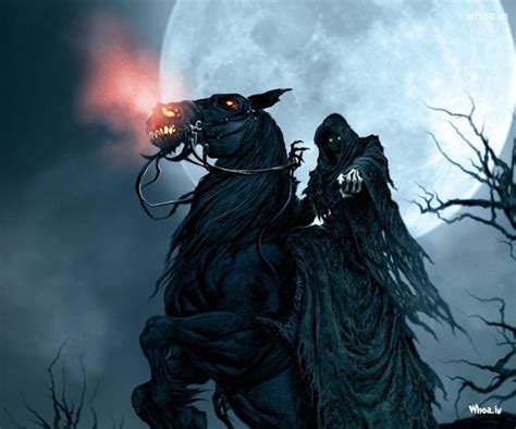 Dark Horror Man With Horse Hd Wallpaper