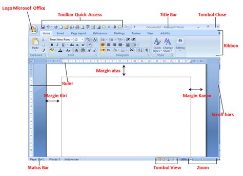 Gambar Jendela Microsoft Word 2007 Pulp