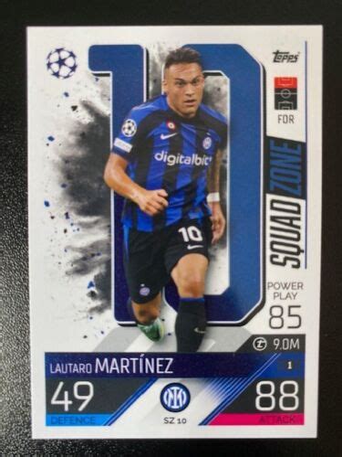 Topps Match Attax Champions League Card Lautaro Martinez Inter