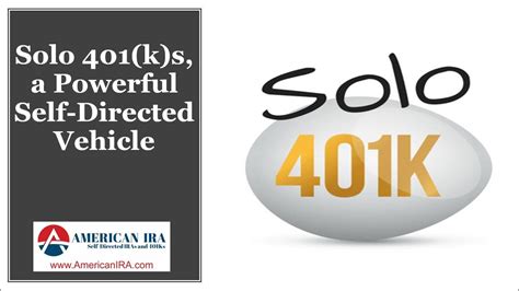 Self Directed Solo 401 K The Most Powerful Retirement Account In History Youtube