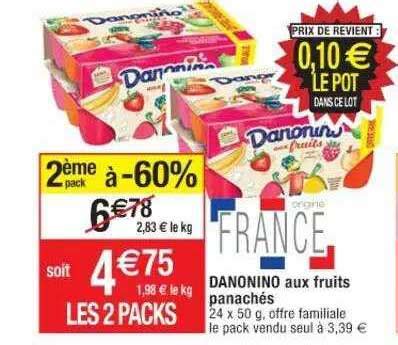 Promo Danonino Aux Fruits Panachés chez Cora iCatalogue fr