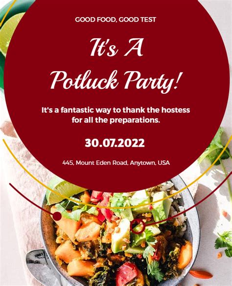 Potluck Flyer Ideas