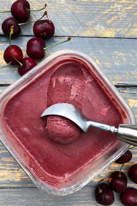 Cherry Vanilla Homemade Ice Cream Without A Machine The Happy Housie