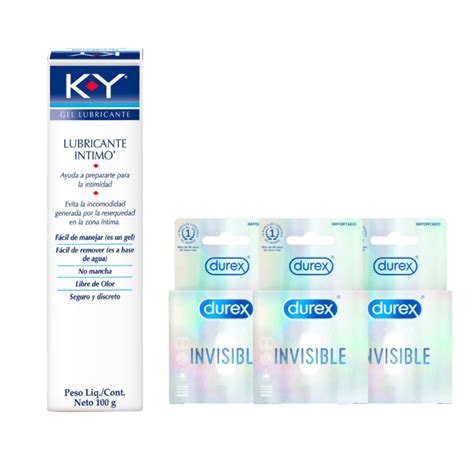 KY Gel Lubricante 100 Gr 3 Pack Invisible Durex Banana Pop Sex