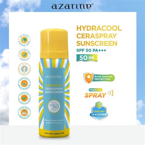 Jual AZARINE Hydracool Ceraspray Sunscreen SPF 50 PA 50ml