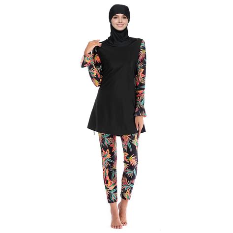 KXCFCYS Modest Muslim Swimwear Islamic Swimsuit Hijab Swimwear Full