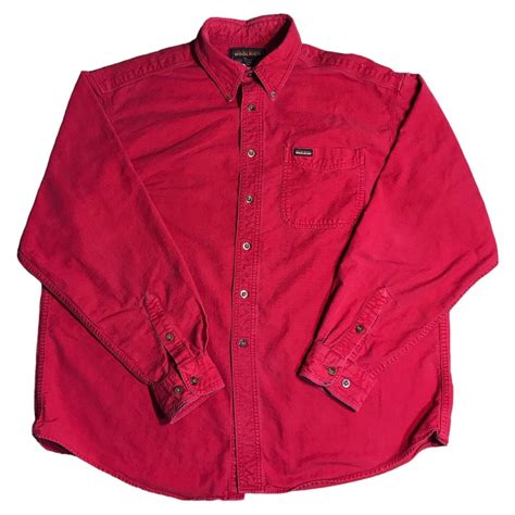 Woolrich Shirt Mens 2XL Red Flannel Button Up Sportsman Chamois Outdoor