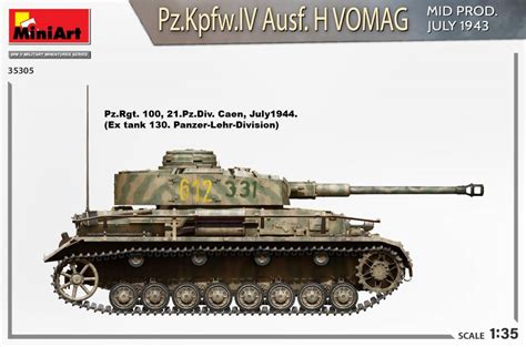 Miniart 35305 Pz Kpfw Iv Ausf H Vomag Mid Prod July 1943 Interior