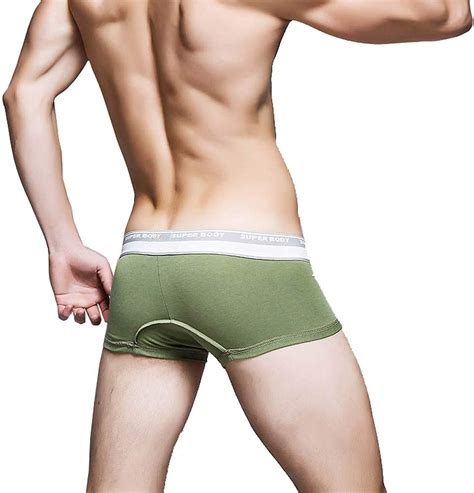 Superbody Men S Sexy Underwear Cotton Shorts Boxers Low Rise Trunks Amazon Ca Clothing Shoes