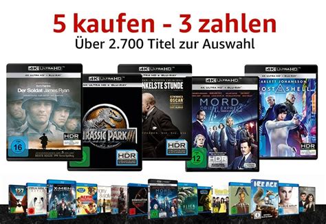 5 kaufen 3 zahlen Über 2 700 Titel 4K Blu rays Box Sets Serien