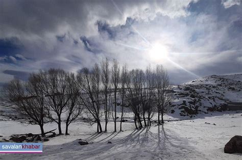 برف و کولاک در اردبیل ساوالان خبر