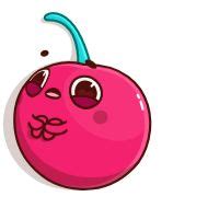 Hot Cherry Sticker Set For Telegram And WhatsApp