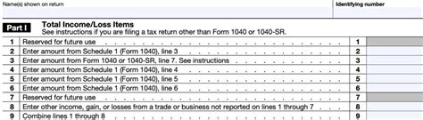 IRS Form 461 Instructions Limitation On Business Losses