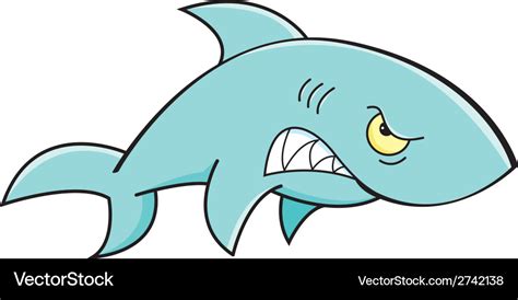 Angry Shark Cartoon