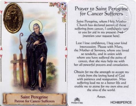 Prayer To St Peregrine For Faith