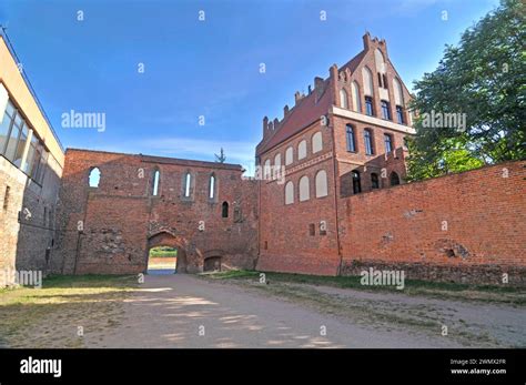 Toruń Castle or Thorn Castle of the Teutonic Order located in Poland ...