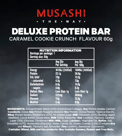 Buy Musashi Deluxe Protein Bar Caramel Cookie Crunch X G At