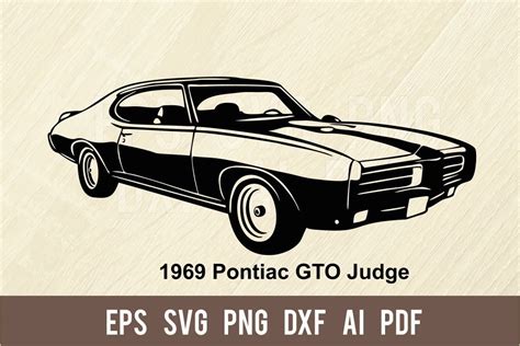 1969 Pontiac Gto Judge Svg Classic American Car Svg Muscle Etsy Hong Kong